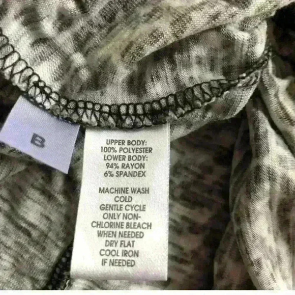 🌻Ann Taylor LOFT Leopard Animal Print Semi Sheer Puff Sleeve Top Tan Black - Picture 5 of 5